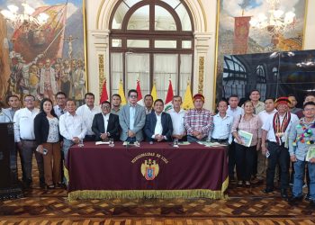 Se realizó I Encuentro de alcaldes con las federaciones del fideicomiso indígena y II encuentro de alcaldes de la región Loreto