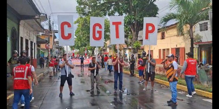 CGTP Loreto planea nuevas movilizaciones: «No pararemos hasta que las autoridades actúen contra la inseguridad»