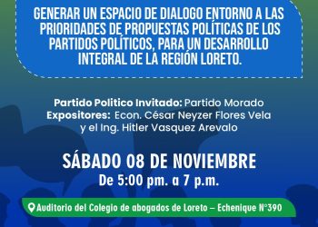 Loreto Conversa promueve nuevo diálogo político con El Partido Morado