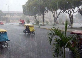 Lluvias intensas y altas temperaturas marcan el inicio del cambio climático estacional en Loreto