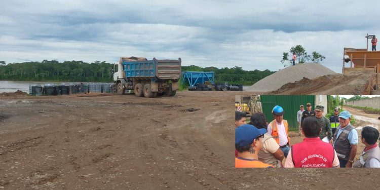 Ejecutan operativo multisectorial para ordenar la extracción de agregados en el río Marañón