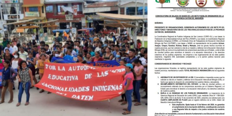 Siete pueblos originarios convocan movilización urgente en defensa de la EIB