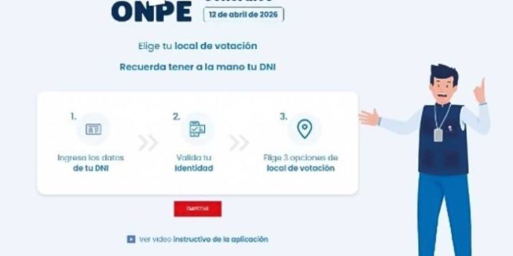 ONPE habilita plataforma para elegir local de votación de cara a las Elecciones 2026