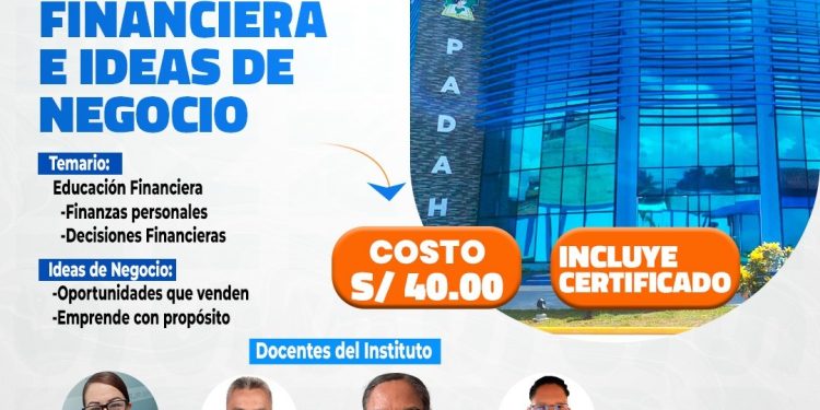Tecnológico PADAH invita a curso-taller de educación financiera e ideas de negocio