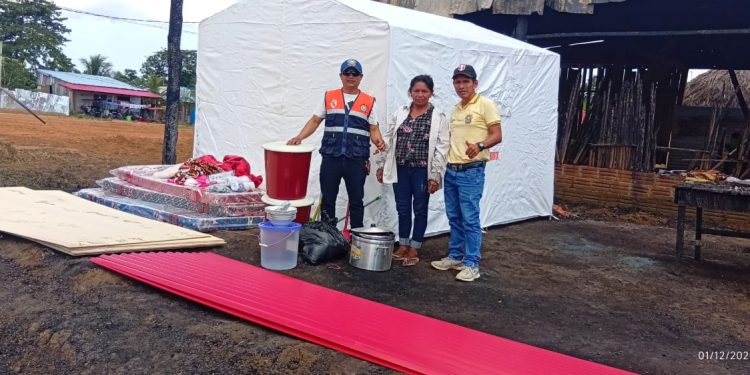 Datem del Marañón asiste a damnificados y emite alerta por riesgos de incendios