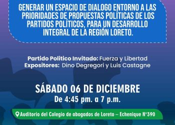 Loreto impulsa debate electoral con diálogo político regional