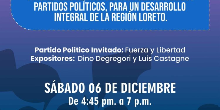 Loreto impulsa debate electoral con diálogo político regional