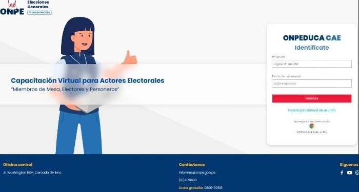 Desde hoy, electores, miembros de mesa y personeros pueden capacitarse de manera virtual y presencial