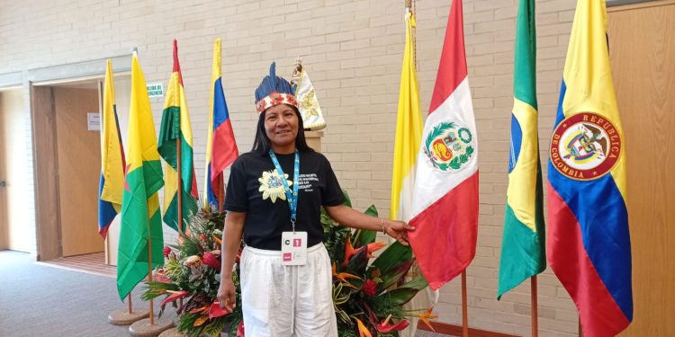Lideresa indígena de Putumayo participa en asamblea amazónica en Bogotá