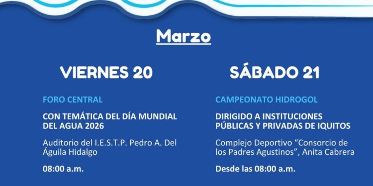 ANA realizará actividades por el Día Mundial del Agua en Iquitos