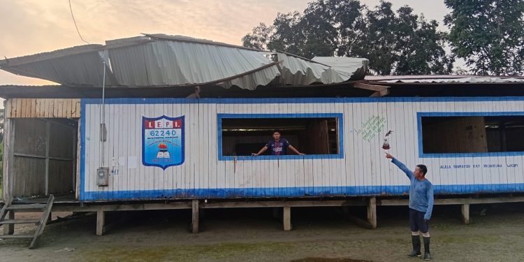 Vientos de fuerte intensidad causan daños en Andoas y exigen atención urgente de autoridades