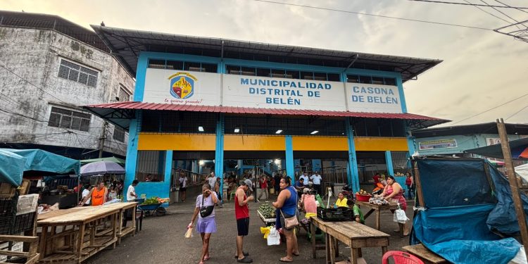 Mercado de Belén registra baja actividad por paro de transportistas en Iquitos