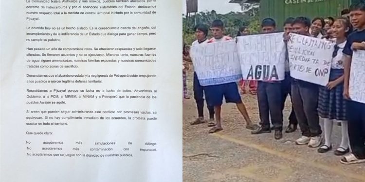 Atahualpa y sus anexos se suman al bloqueo y convierten protesta en un levantamiento territorial en el Datem del Marañón