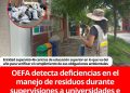 OEFA detecta deficiencias en el manejo de residuos durante supervisiones a universidades e institutos