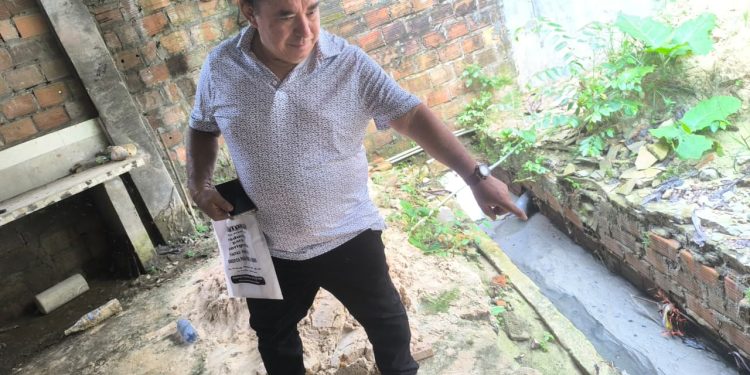 Exigen la culminación de obra de saneamiento del GORE Loreto paralizada desde el 2025
