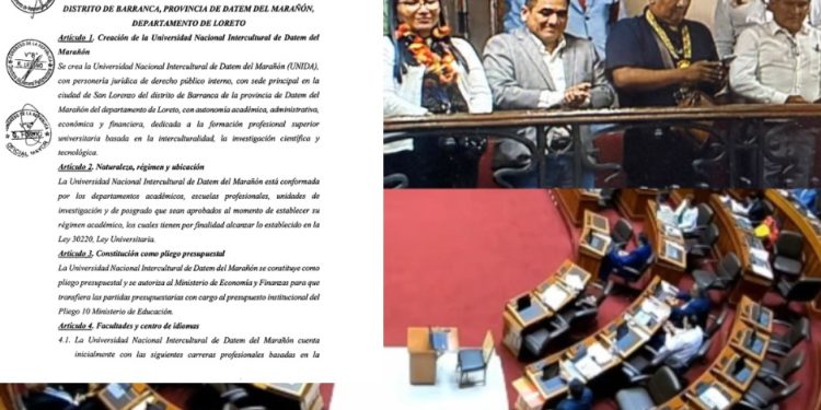 Congreso emite autógrafa de ley para Universidad intercultural de Datem