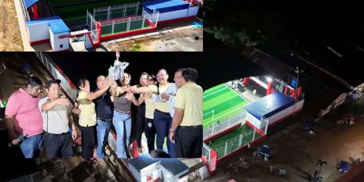 Alcalde Wellinton Silvano inauguró moderna losa deportiva en Carabanchel