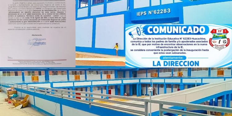 Frenan inauguración de escuela en San Lorenzo por deficiencias en la infraestructura