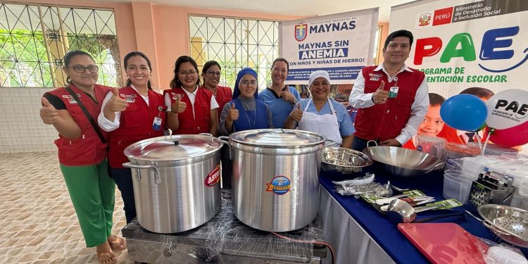 Loreto: PAE y Municipalidad Provincial de Maynas optimizan el servicio alimentario escolar con entrega de cocina y menaje